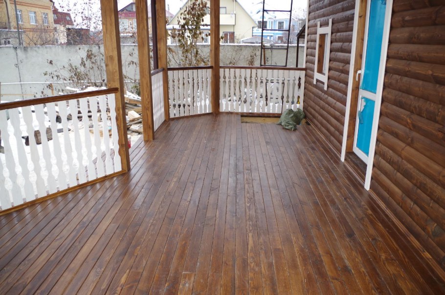 Отделка веранды