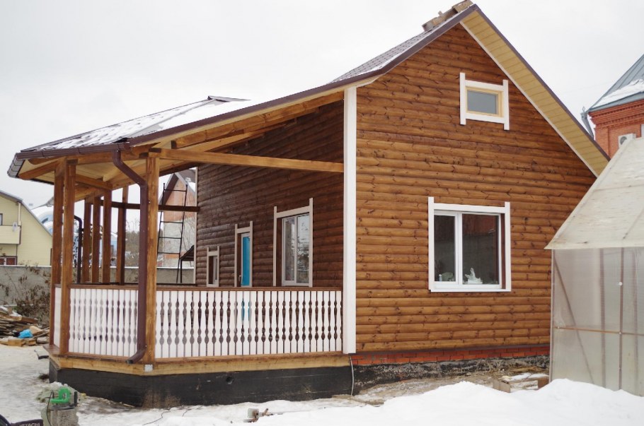 Крыльцо с бруса