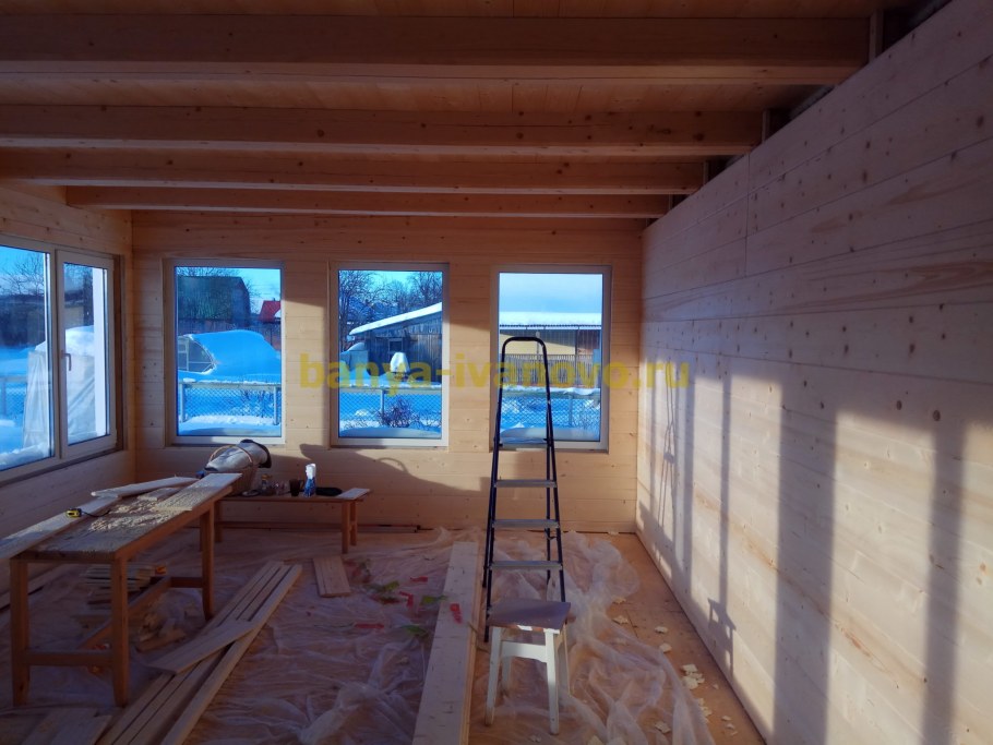 Отделка веранды снаружи