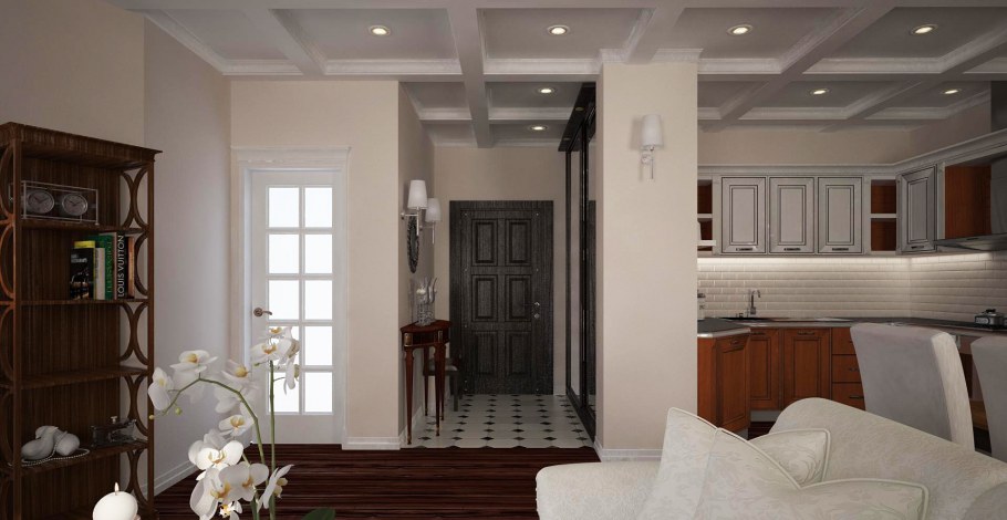 Интерьер 2х комнатной студии