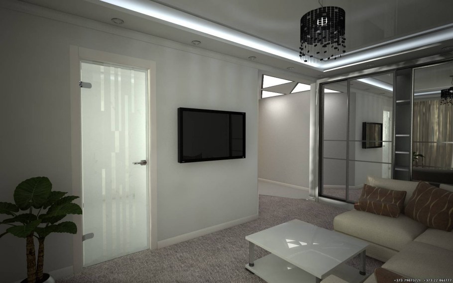 Интерьер двухкомнатной квартиры с проходными комнатами