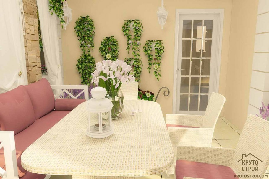 Интерьер комнаты отдыха в стиле Прованс