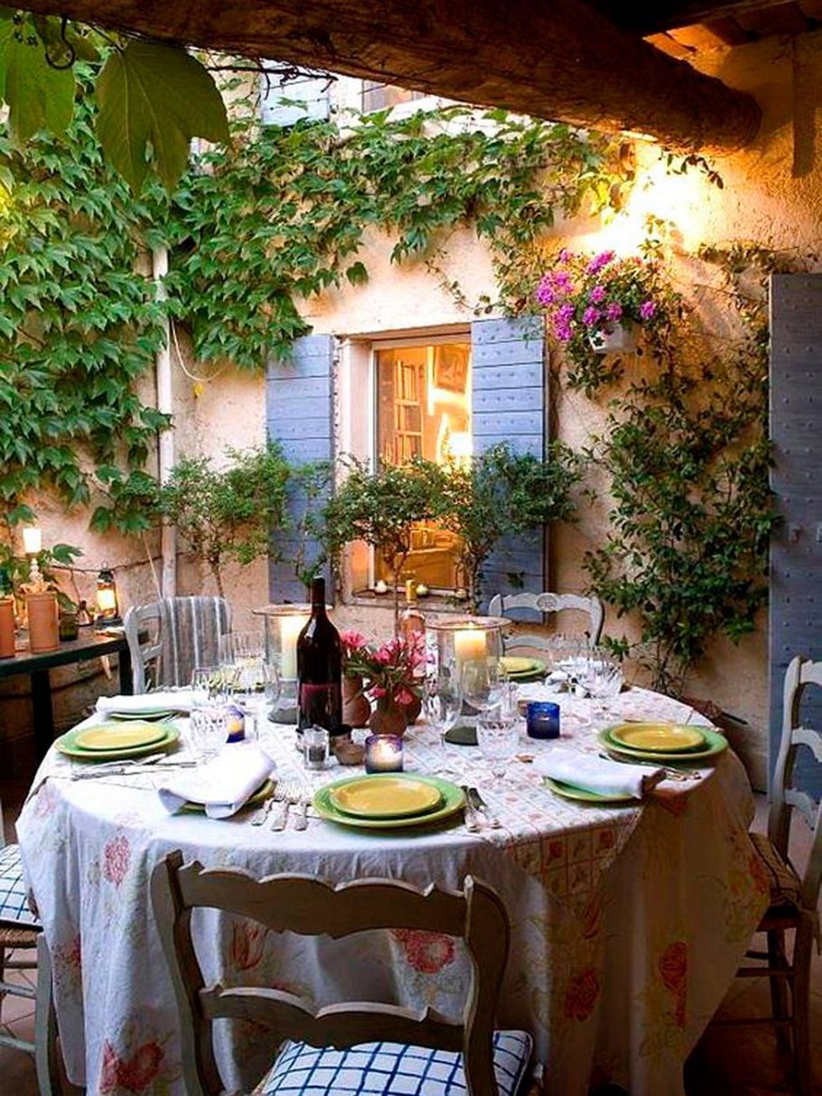 Патио и сад в Прованс стиле