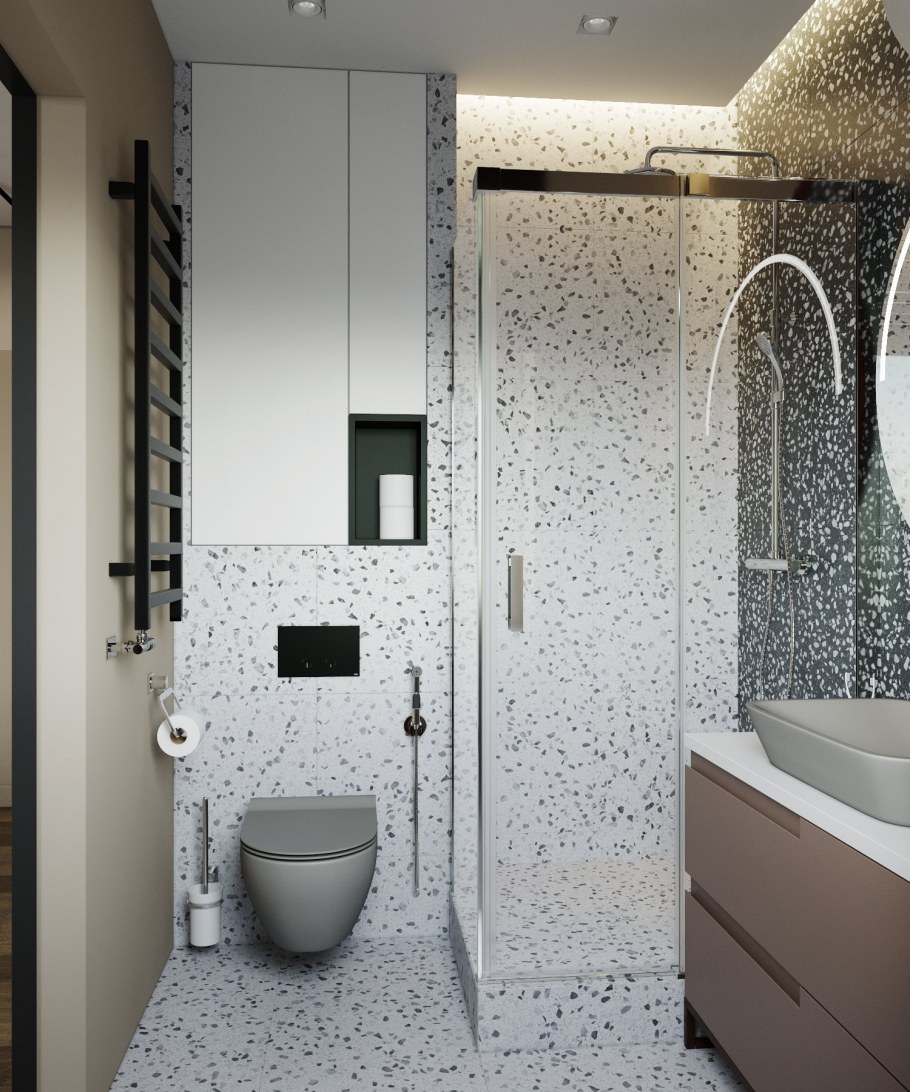 Маленькие душевые комнаты