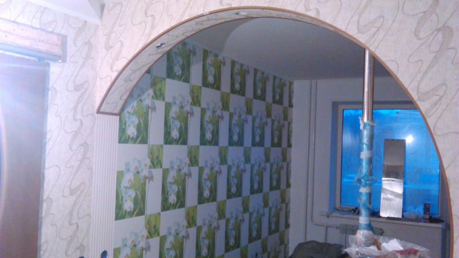 Закругленный угол в квартире