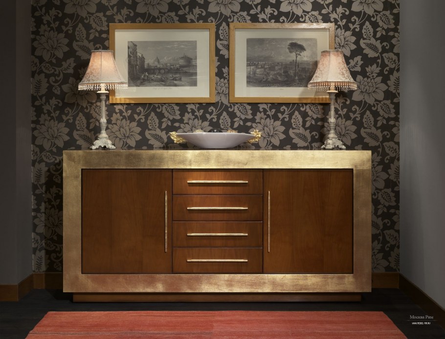 Комод в гостиную Италия арт-деко