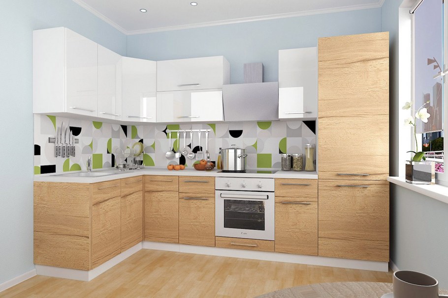 Модульный гарнитур Амика трюфель