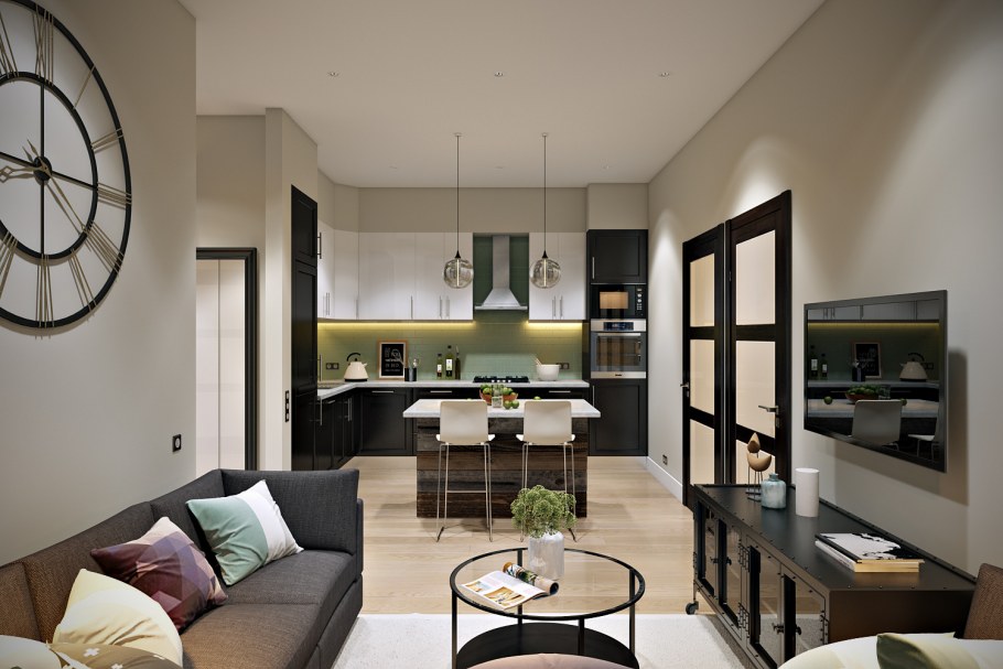 Интерьер двухкомнатной квартиры