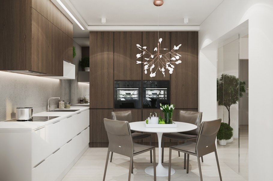 Студия кухня-гостиная 30 м2