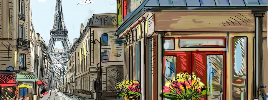 Перспектива улиц Париж