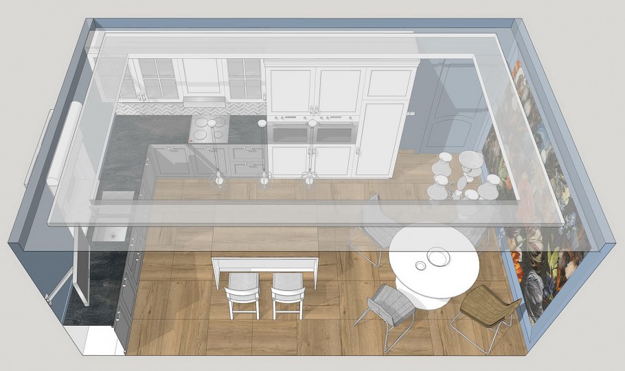 Проект на тему планировка кухни