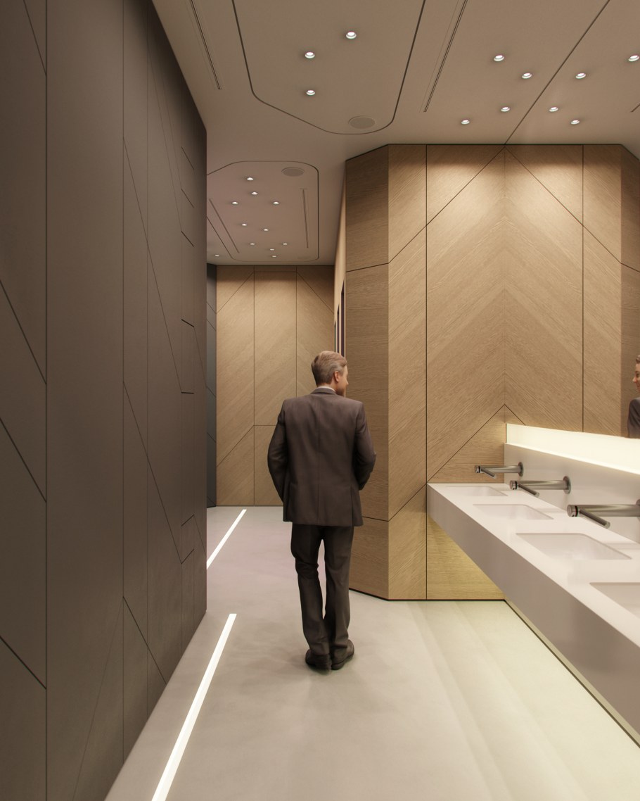 Общественный туалет интерьер