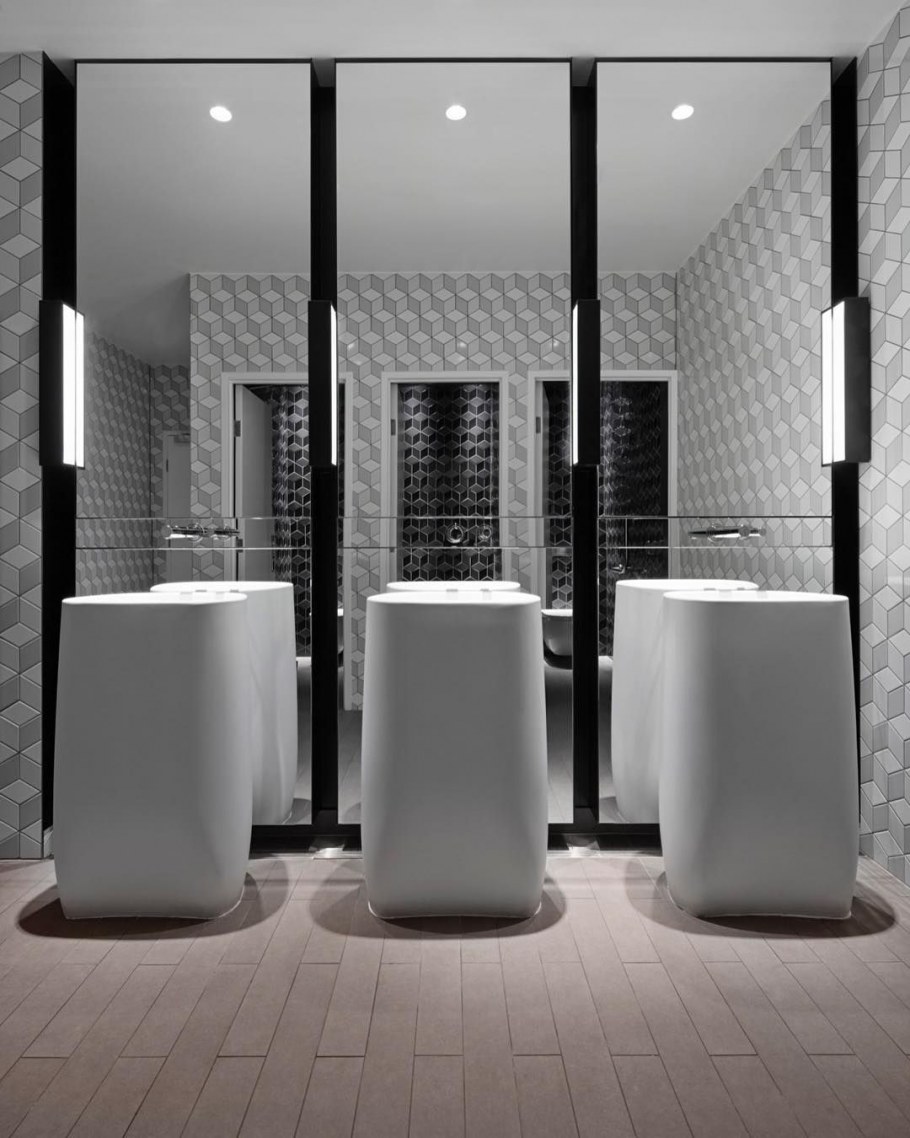 Общественный туалет интерьер