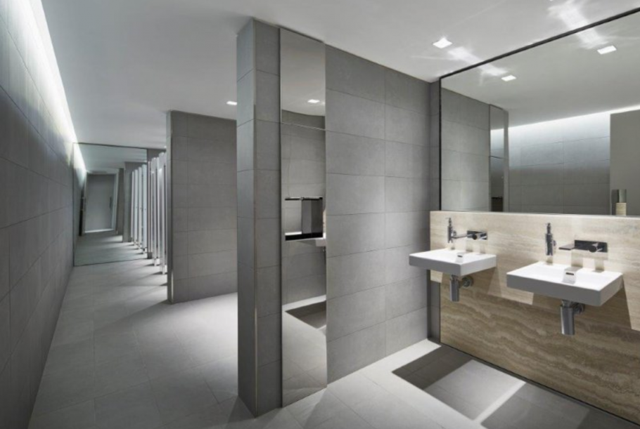 Отделка общественных туалетов