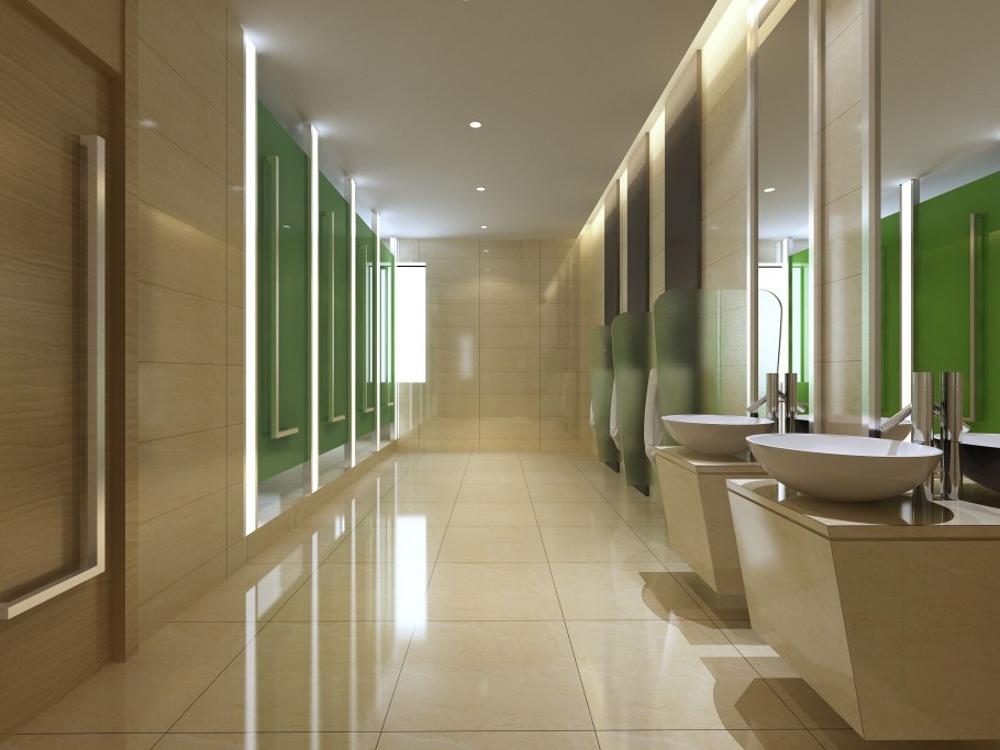 Общественный туалет интерьер