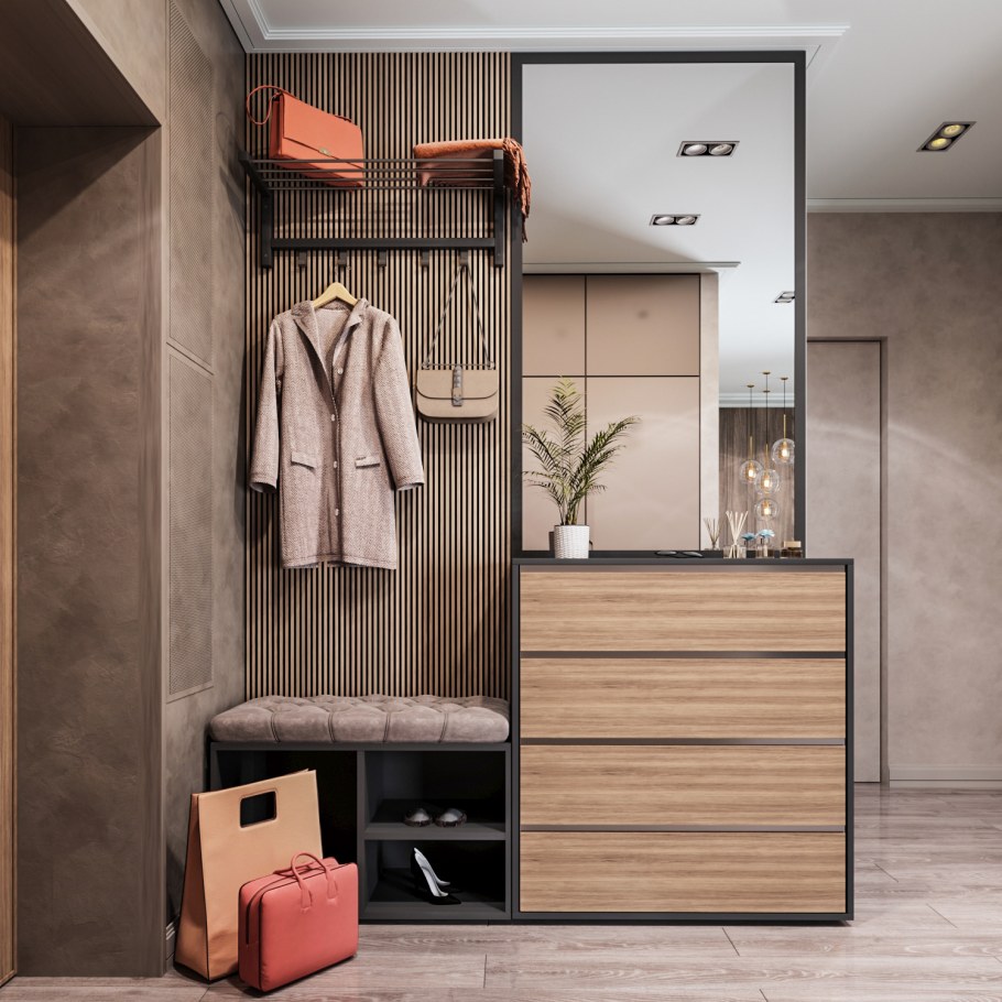 Прихожая в современном стиле 2021