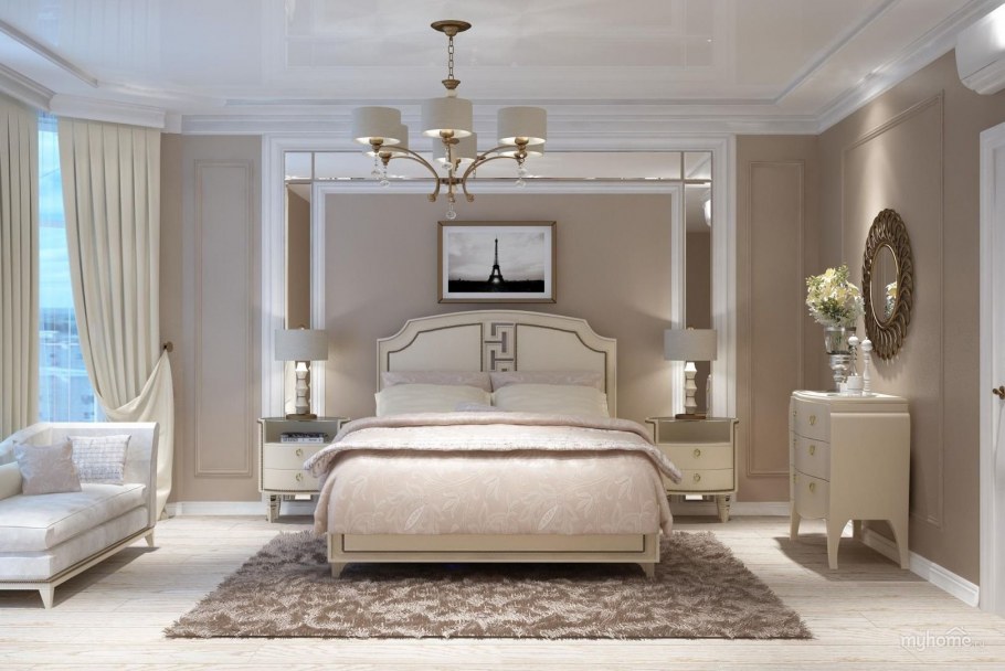 Спальня Неоклассика бежевая