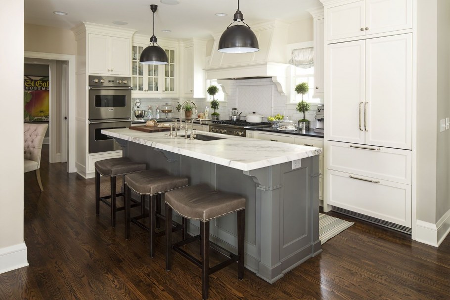 Кухня икеа с островом