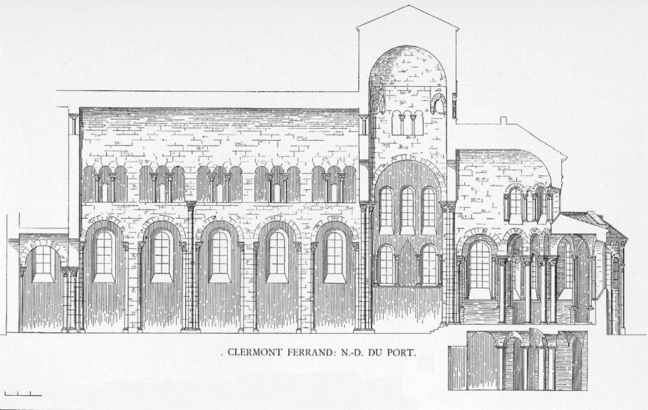 Церковь Нотр дам дю пор в Клермоне план