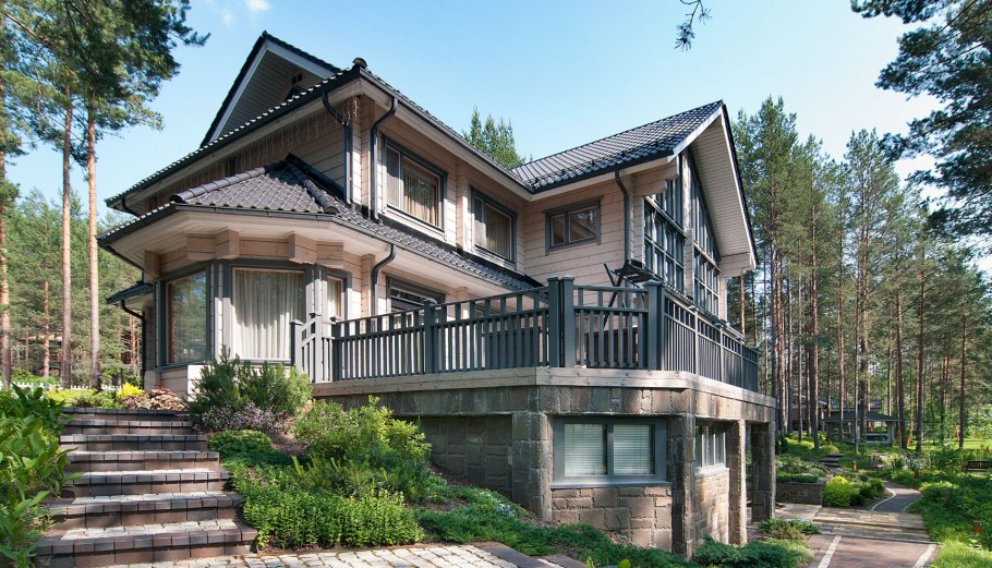 Дом из клееного бруса Хонка