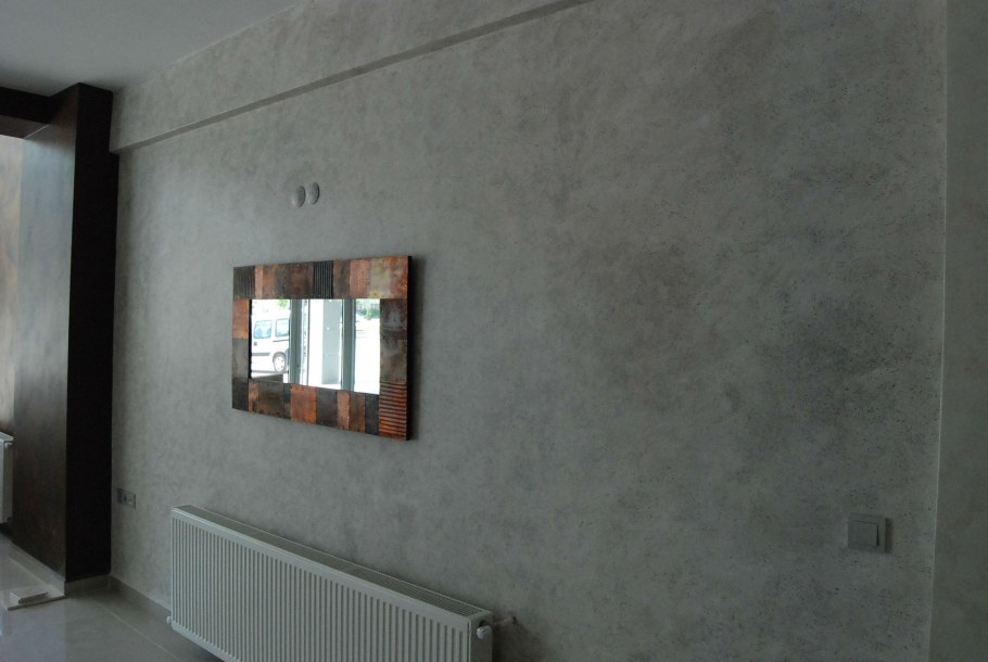 Декоративная штукатурка в гостиной