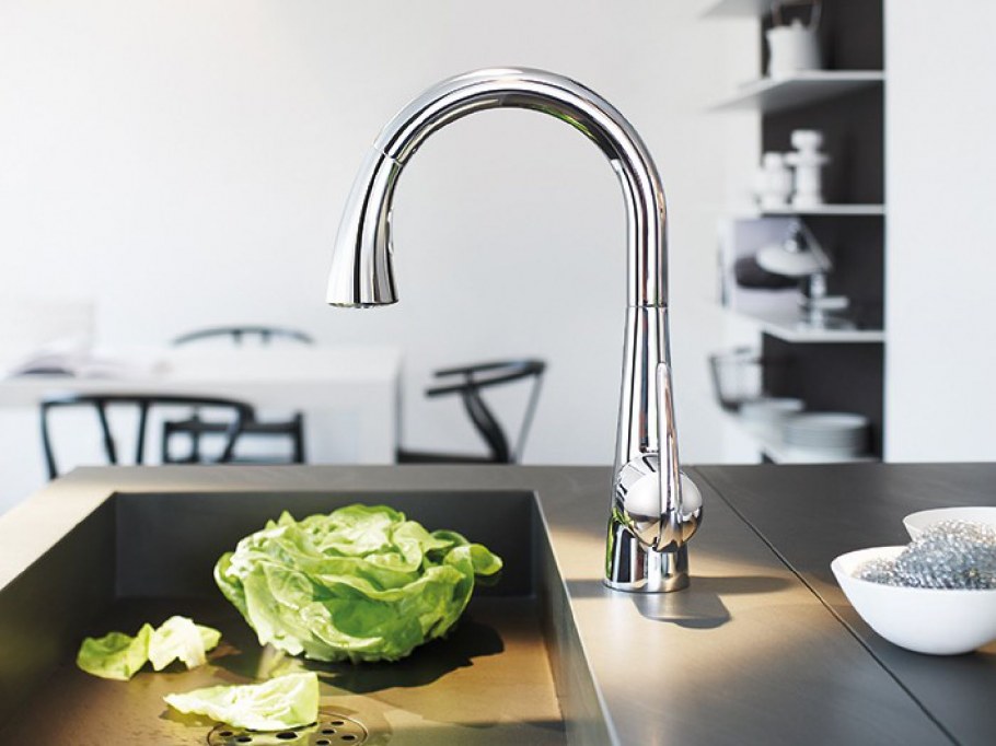 Смеситель для кухни (мойки) Grohe Zedra 32294sd0 однорычажный нерж.сталь