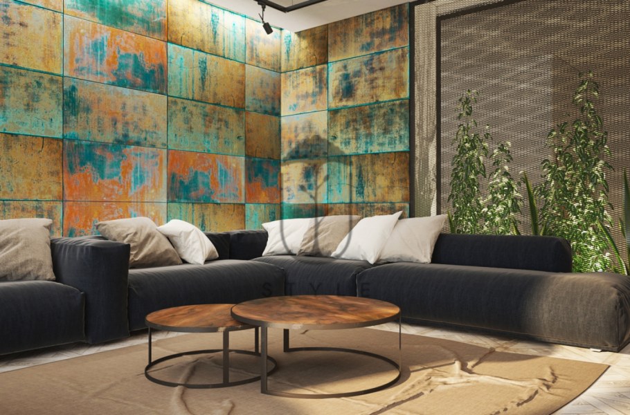 Медные панели для интерьера