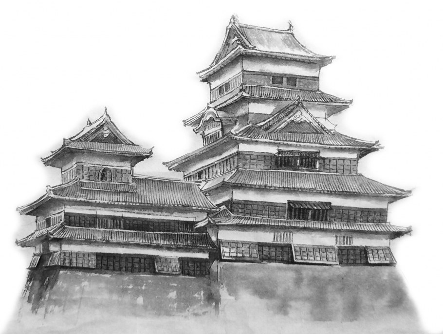 Китайская архитектура Графика