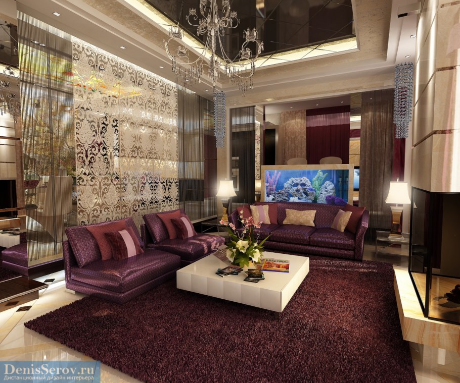 Гостиная в стиле арт деко в квартире