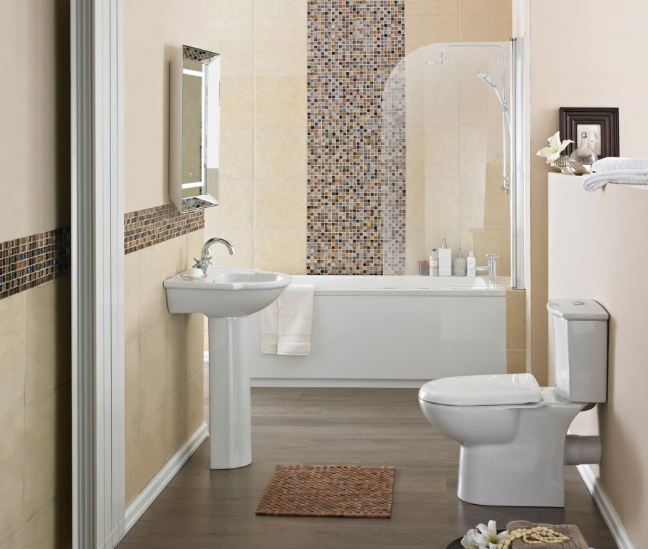 Коллекция керамических плит для маленькой ванны 2020год