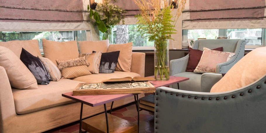 Интерьер веранды, террасы в стиле Кантри