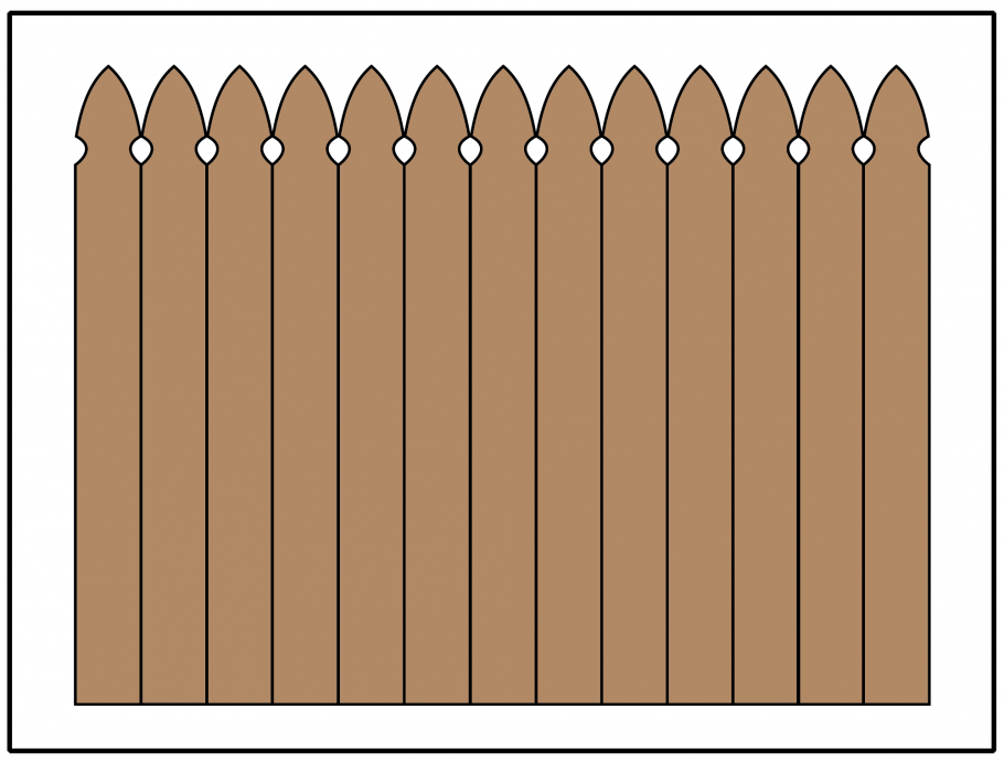 Забор шаблон