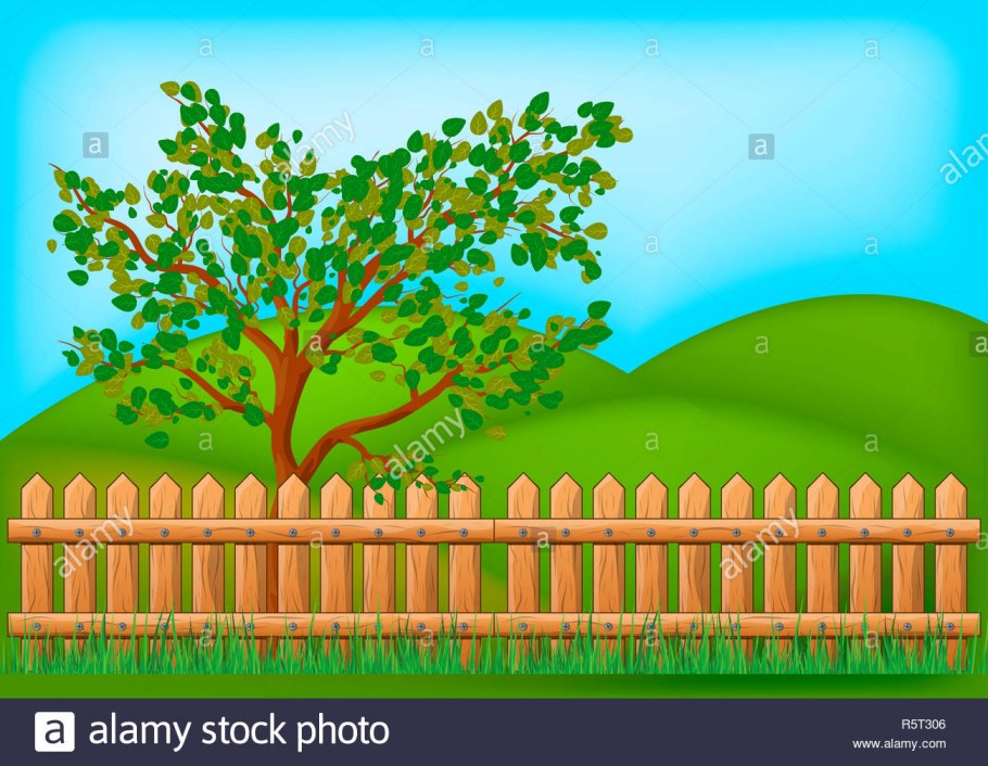 Забор иллюстрация