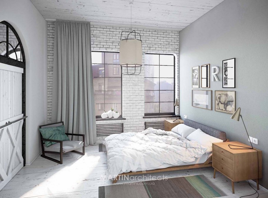 Спальня в стиле Сканди бохо