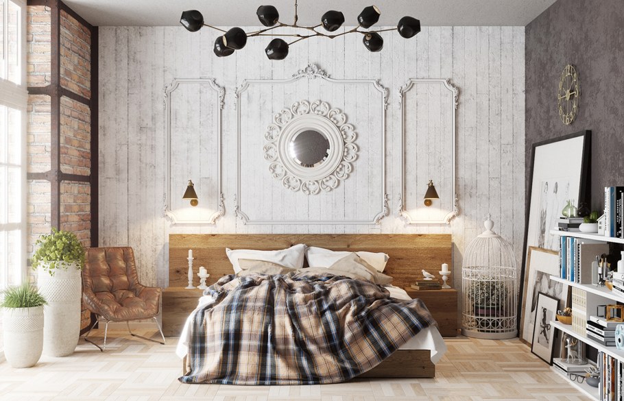 Квартирный вопрос спальня в стиле лофт