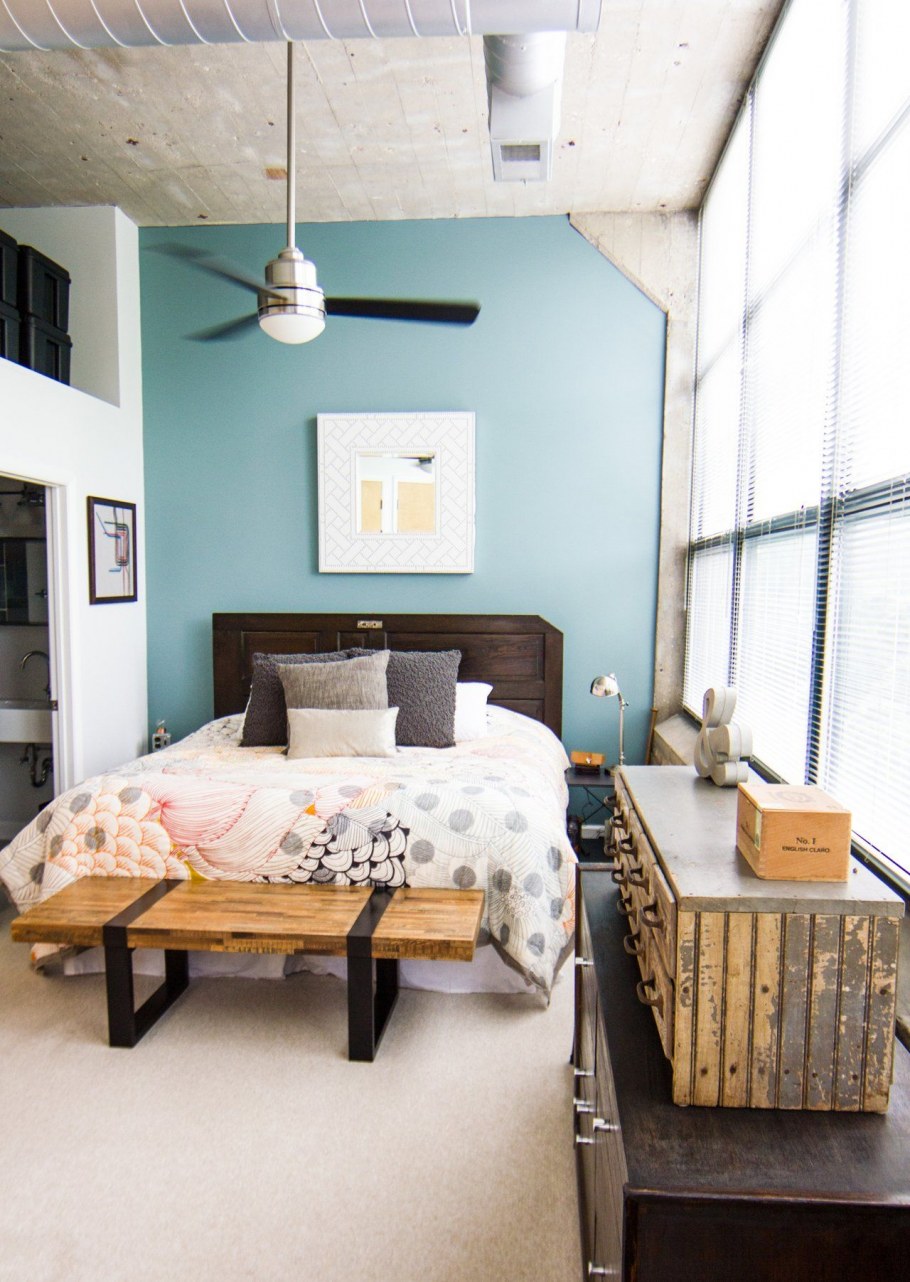 Спальня 12 кв м в стиле Сканди