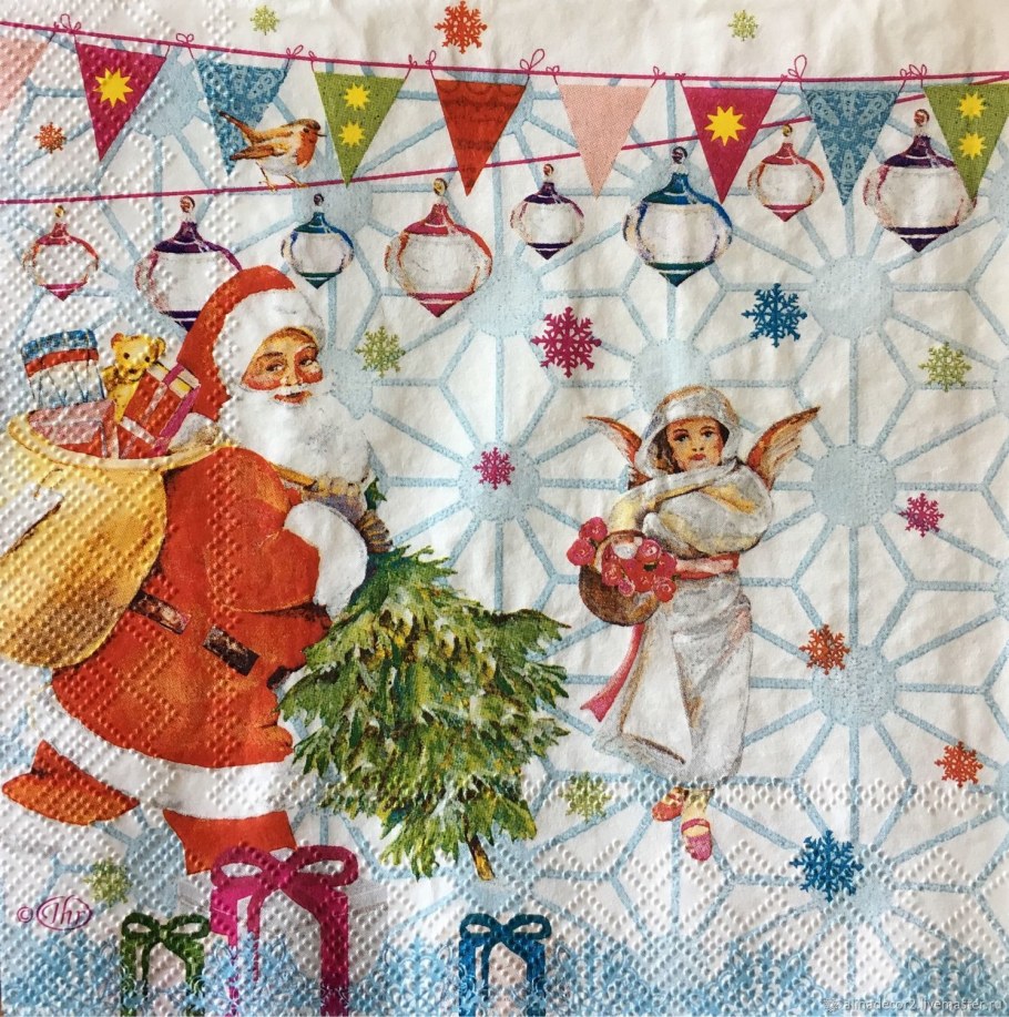 Оберточная бумага новый год