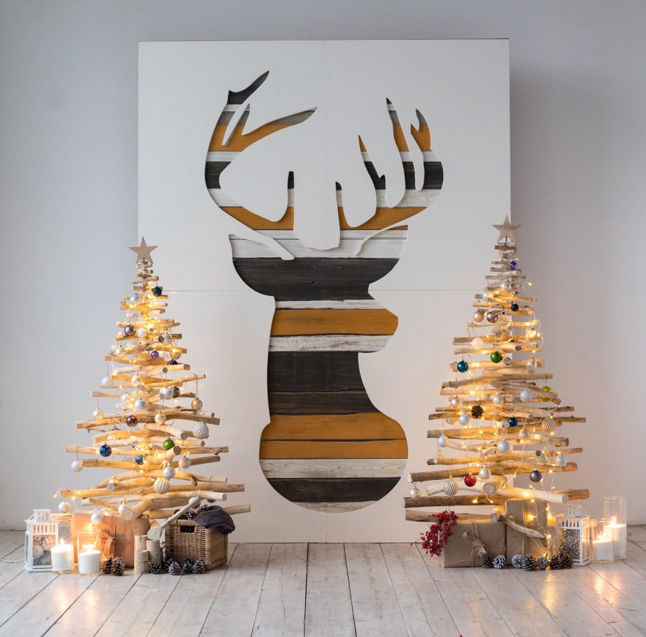 Новогодние инсталляции в интерьере