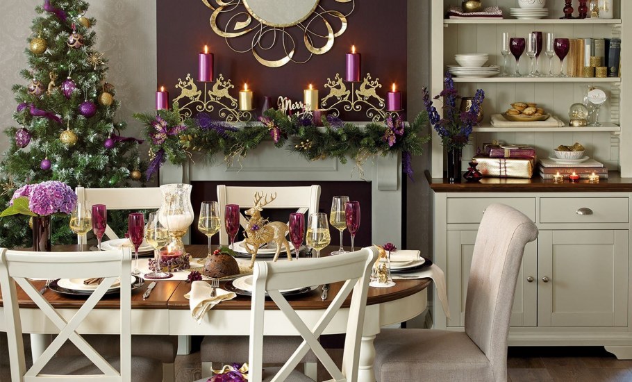 Декор круглого стола на новый год