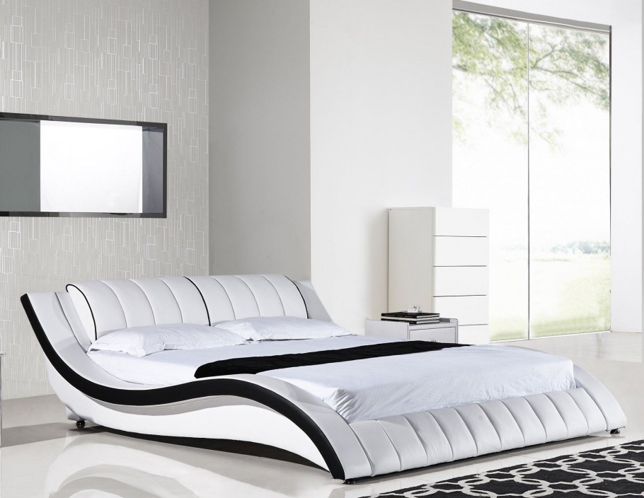 Кровати современные изогнутые