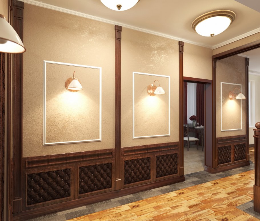 Прихожая в терракотовых тонах