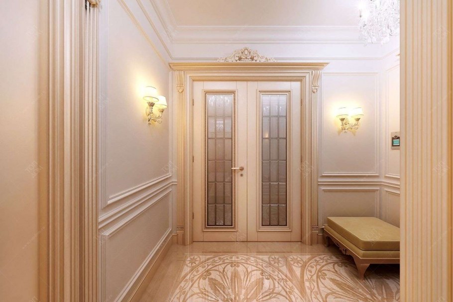 Бежевые двери в интерьере