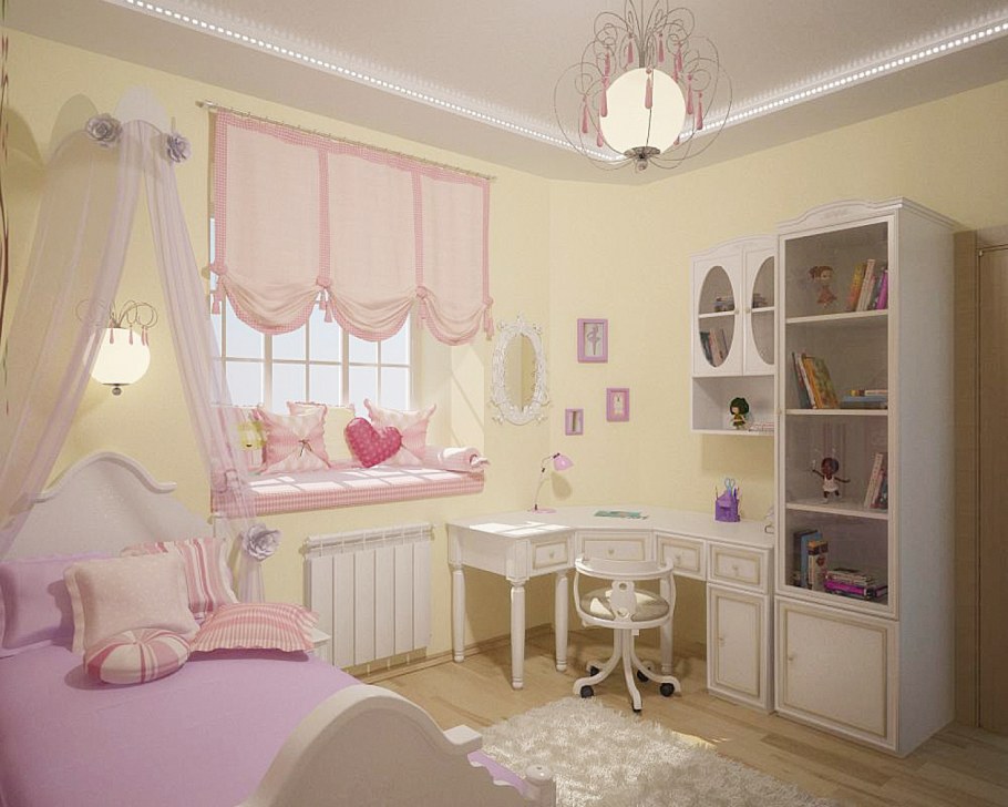 Интерьер комнаты для маленькой принцессы