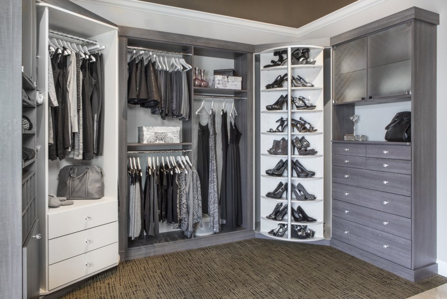 Гардероб серый
