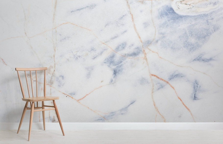 Обои под мрамор для стен