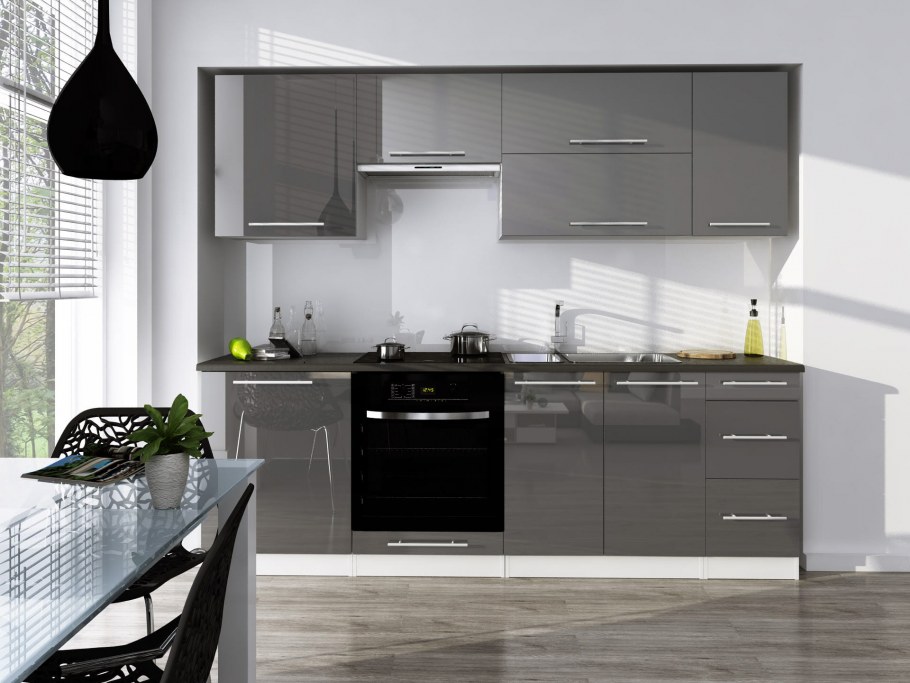 Кухня Валерия Сурская мебель модули бордовая