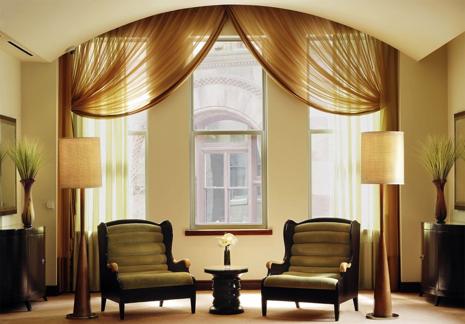 Интерьер занавесок на окна