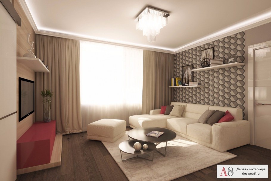 Интерьер квартиры в панельном доме трехкомнатная