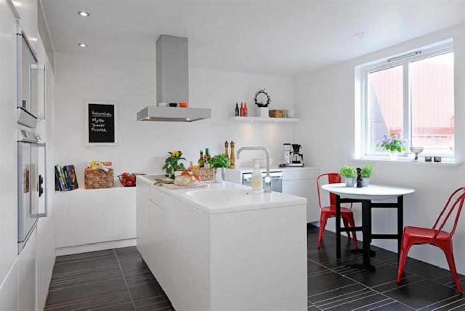 Маленькие кухни без верхних шкафов