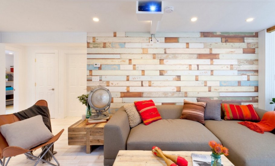 Бетонные стены в интерьере